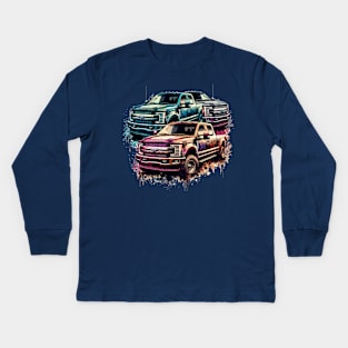 Ford F350 Kids Long Sleeve T-Shirt